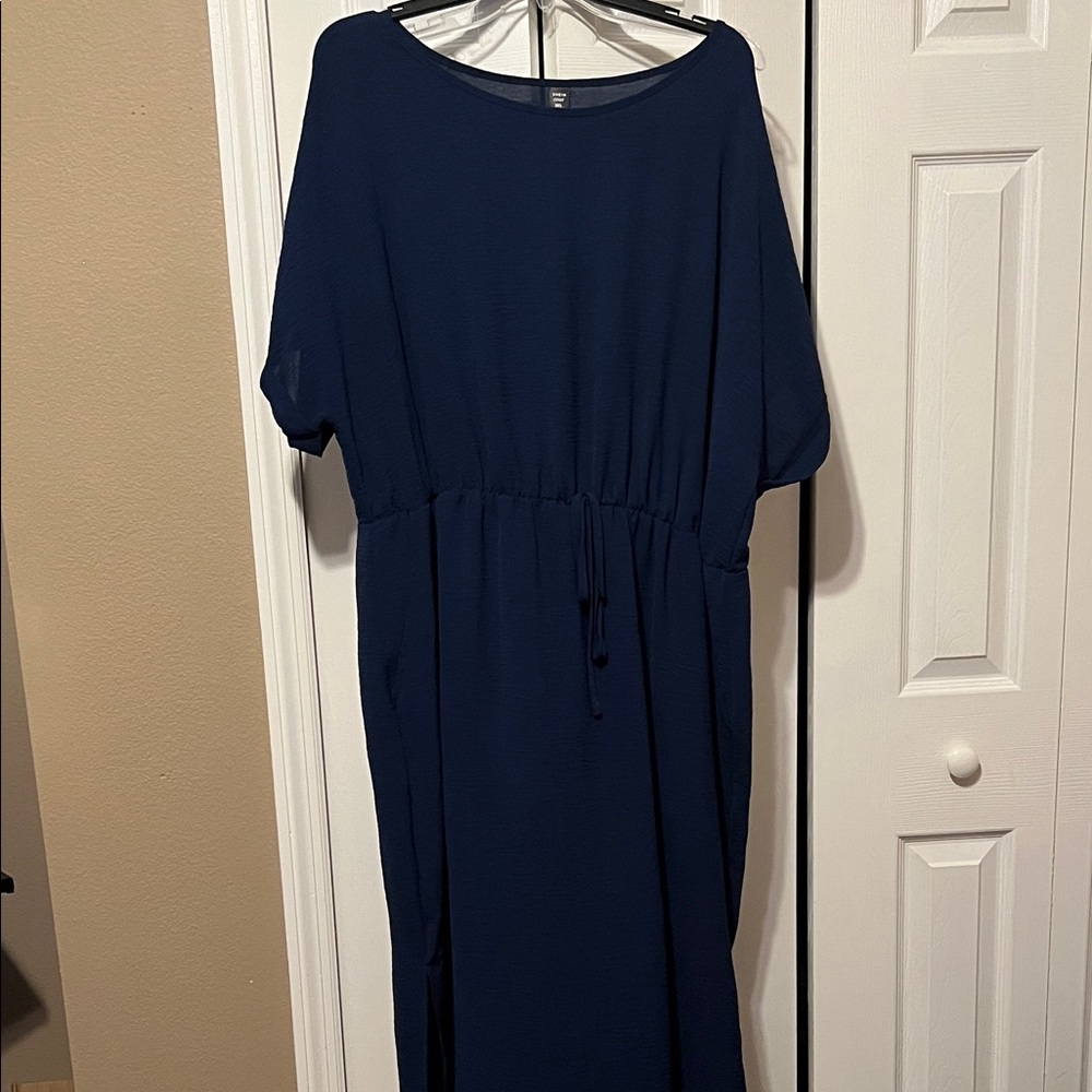 SHEIN Dark Blue Maxi Dress